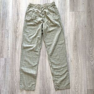 Fiorucci Classic Nouveau Pleated Seersucker Pants Vintage Striped Italy Size 44